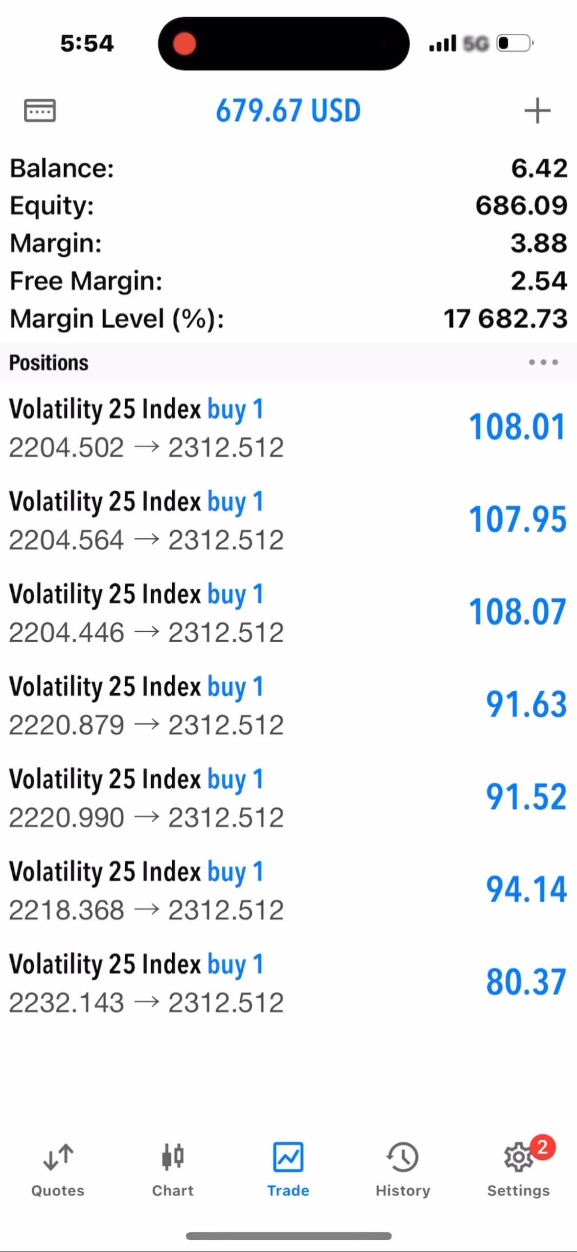Trading result image 1